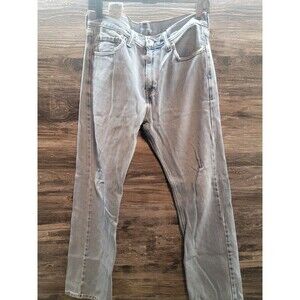 Levis 505 Jeans Men 30x30 Blue Straight Regular Fit Denim Pants Workwear